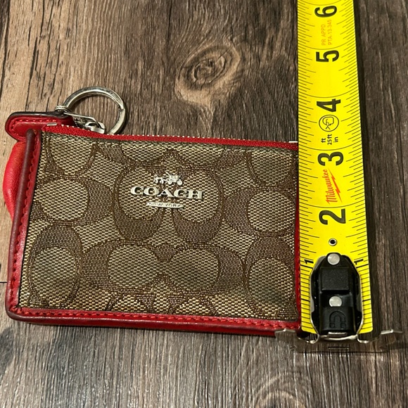 Coach Wallet with Red Detail and ID Holder - Picture 5 of 5